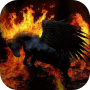 icon Black pegasus