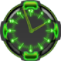 icon Neon Green Style Clock