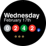 icon NYC Subway Watch Face per Samsung Galaxy S Duos 2 S7582