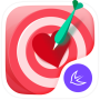 icon Valentine red heart theme per BLU S1