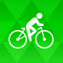 icon Bike Ride Tracker. Bicycle GPS