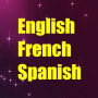 icon Learn English French Spanish per tcl 562