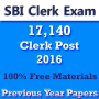 icon SBI Clerk Exam 17140 Post