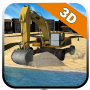 icon Sand Excavator Tractor 3D