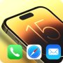 icon iOS Launcher- iPhone 15 Theme per sharp Aquos S3 mini