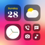 icon Color Widgets, Theme: iWidgets per Walton Primo GF5