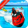 icon Top Water Power Boat Jet Ski Stunts Racing 3D