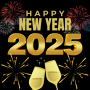 icon Happy New Year 2025 per intex Cloud Force