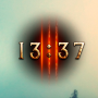 icon Diablo III numbers Clock Widget