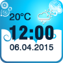 icon Weather Clock Widget per Samsung R730 Transfix